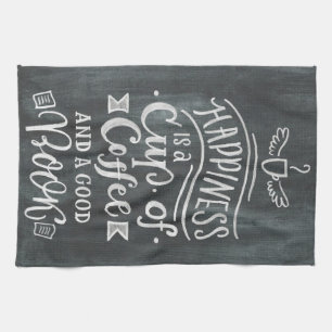 Linge De Cuisine Le Bonheur Des Amateurs De Café Est Une Coupe De C