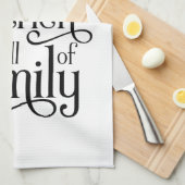 Linge De Cuisine Le bonheur est une cuisine familiale. (Quart Plié)