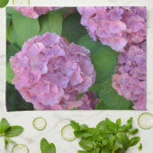 Linge De Cuisine Le buisson d'hortensia rose (Plié)