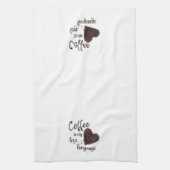 Linge De Cuisine Le café est ma langue d'amour (Vertical)