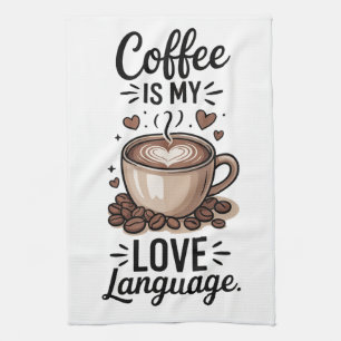 Linge De Cuisine Le café est mon