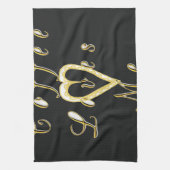 Linge De Cuisine Le café m'aime. (Vertical)