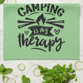 Linge De Cuisine Le Camping Est Ma Thérapie (Plié)