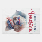 Linge De Cuisine Le caniche patriotique (Horizontal)