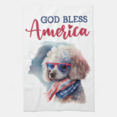 Linge De Cuisine Le caniche patriotique (Vertical)