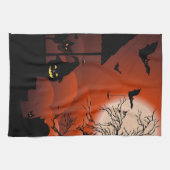 Linge De Cuisine Le cauchemar de la lune sanglante d'Halloween (Horizontal)
