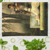 Linge De Cuisine Le cercueil en verre du blanc de neige (Plié)