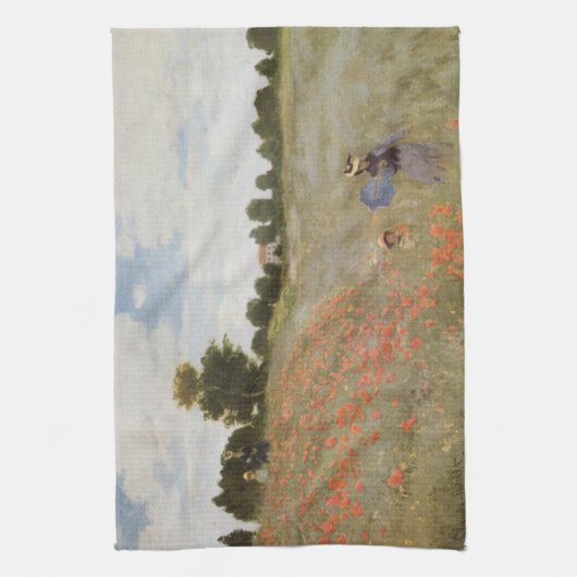 Linge De Cuisine Le champ de pavot de Monet (Vertical)
