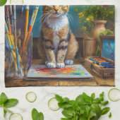 Linge De Cuisine Le Chat Artistique (Plié)