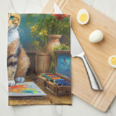 Linge De Cuisine Le Chat Artistique (Quart Plié)