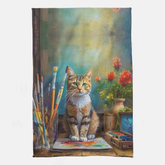 Linge De Cuisine Le Chat Artistique (Vertical)
