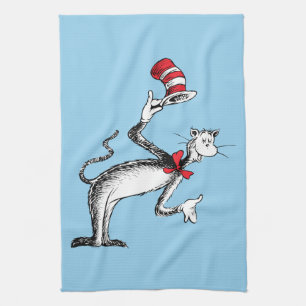 Linge De Cuisine Le Chat au Chapeau s'incline