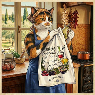 Linge De Cuisine Le Chat d'Argent "Souris Provençale" Chef