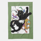 Linge De Cuisine Le chat de l'artiste (Vertical)