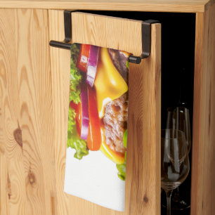 Linge De Cuisine Le cheeseburger appétissant de SlipperyJoe crousti