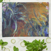 Linge De Cuisine Le chemin à travers les Irises par Claude Monet (Plié)