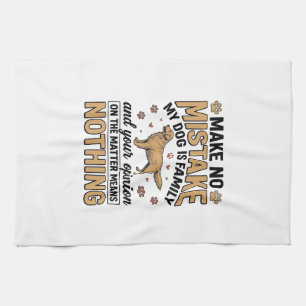 Linge De Cuisine Le chien est une famille vintage retriever typogra