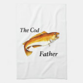 Linge De Cuisine Le Cod Père idéal de pêche présent. (Vertical)