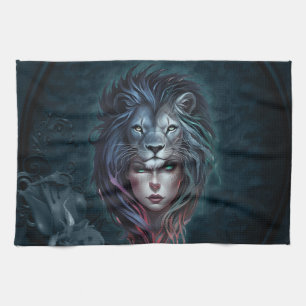 Linge De Cuisine Le coeur du lion et la force féminine