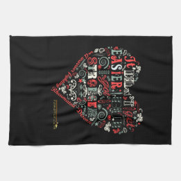 Linge De Cuisine Le coeur indique : Plus fort