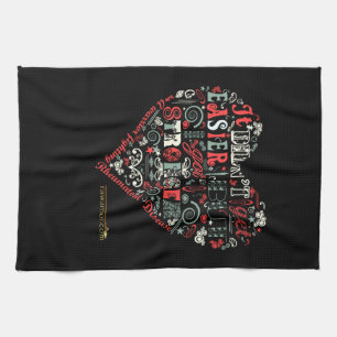 Linge De Cuisine Le coeur indique : Plus fort