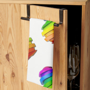 Linge De Cuisine Le cœur sculptural tridimensionnel de SlipperyJoe
