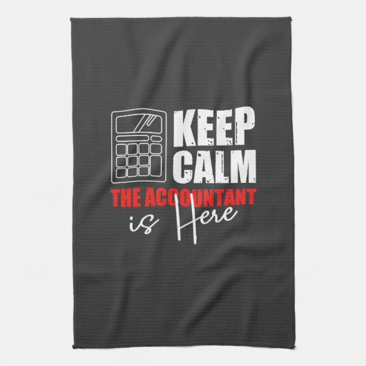 Linge De Cuisine Le Comptable Est Là (Vertical)