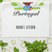 Linge De Cuisine Le coq portugais (Plié)