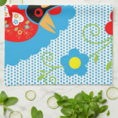 Linge De Cuisine Le coq portugais de Barcelos (Plié)