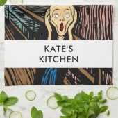 Linge De Cuisine Le cri d'Edvard Munch Bohomodern (Plié)