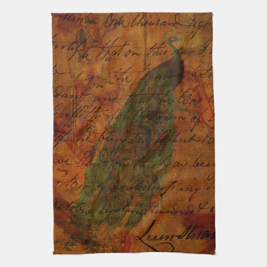 Linge De Cuisine Le cri du paon (Vertical)