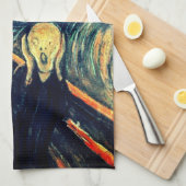 Linge De Cuisine Le cri perçant par Edvard Munch (Quart Plié)