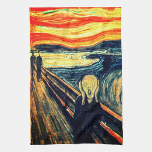 Linge De Cuisine Le cri perçant par Edvard Munch