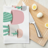 Linge De Cuisine Le désert rêve les cactus mis en pot (Quart Plié)