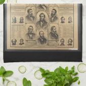 Linge De Cuisine Le diagramme politique national (1869) (Plié)