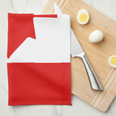 Linge De Cuisine Le drapeau de la Feuille d'érable du Canada (Quart Plié)