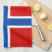 Linge De Cuisine Le drapeau de la Norvège (Quart Plié)