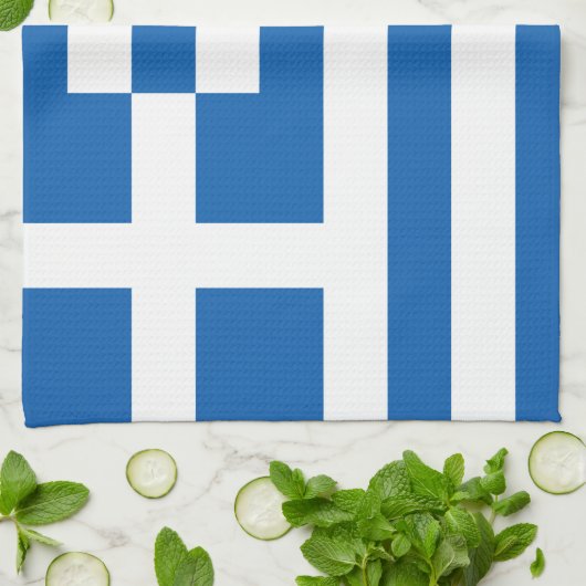 Linge De Cuisine Le drapeau grec (Plié)