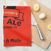 Linge De Cuisine Le Étiquette Pale Ale de M. Molotov (Quart Plié)