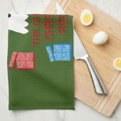 Linge De Cuisine Le fantôme de Noël présente drôle (Quart Plié)