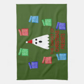 Linge De Cuisine Le fantôme de Noël présente drôle (Vertical)
