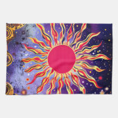 Linge De Cuisine "Le feu de la danse du Cosmos" Le Soleil (Horizontal)