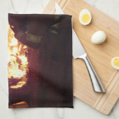 Linge De Cuisine Le feu de structure (Quart Plié)