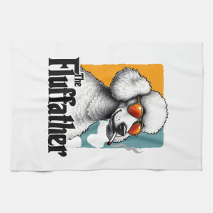 Linge De Cuisine Le Fluffather Caniche Vintage Drôle de Chien Mafia