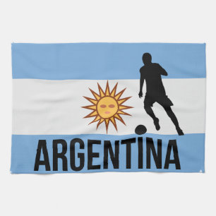 Linge De Cuisine Le footballeur du drapeau argentin utilise point c
