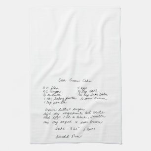 Linge De Cuisine Le gâteau à la crème aigue de Yia