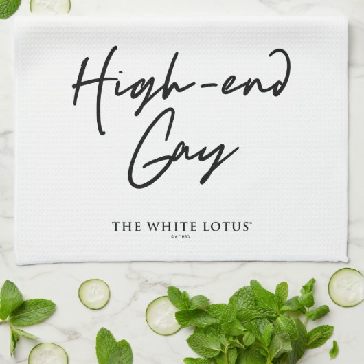 Linge De Cuisine Le Gay Haut De Gamme - Le Lotus Blanc (Plié)