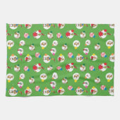 Linge De Cuisine Le Grinch | Motif de points de Noël (Horizontal)