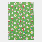 Linge De Cuisine Le Grinch | Motif de points de Noël (Vertical)