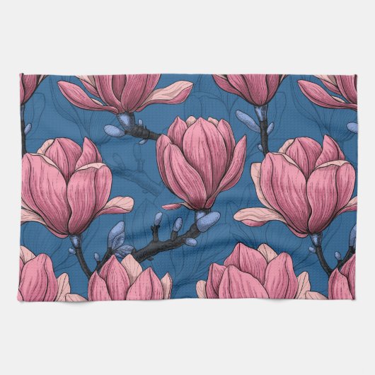 Linge De Cuisine Le jardin de Magnolia (Horizontal)